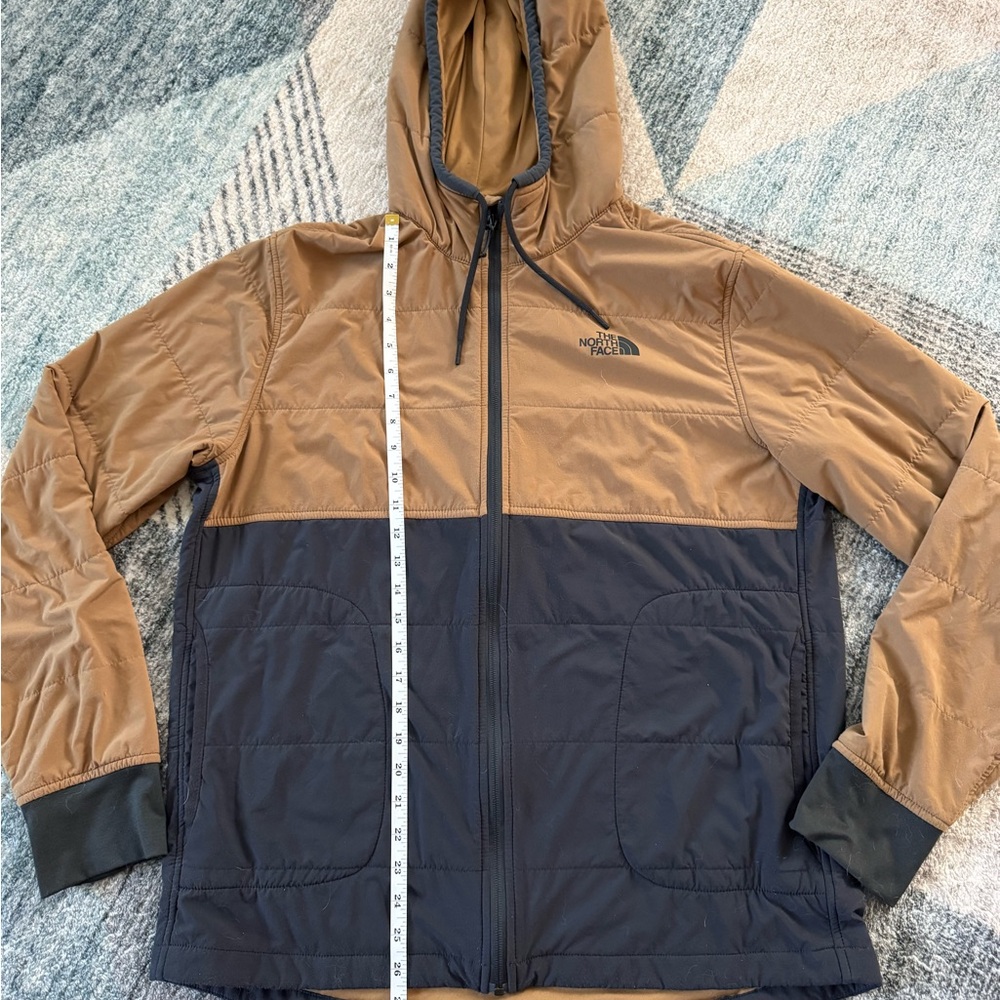 The North Face Men's Tan and Black Puffer Jacket